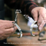 Men's Sterling Silver Cuff No.2 - 6mm Hammered