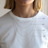 Sterling Silver Mini Letter Initial Necklace