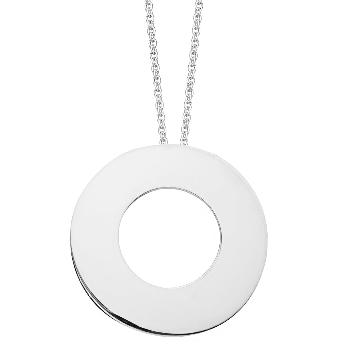 Large Silver Circle of Life Pendant Hersey Son Silversmiths