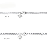 Silver Cross Necklace No.1 - 25mm