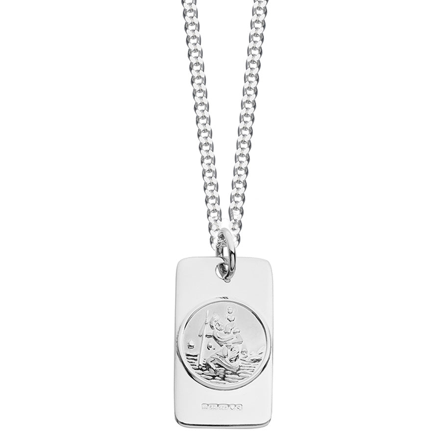 Mens Silver St Christopher Hersey Son Silversmiths