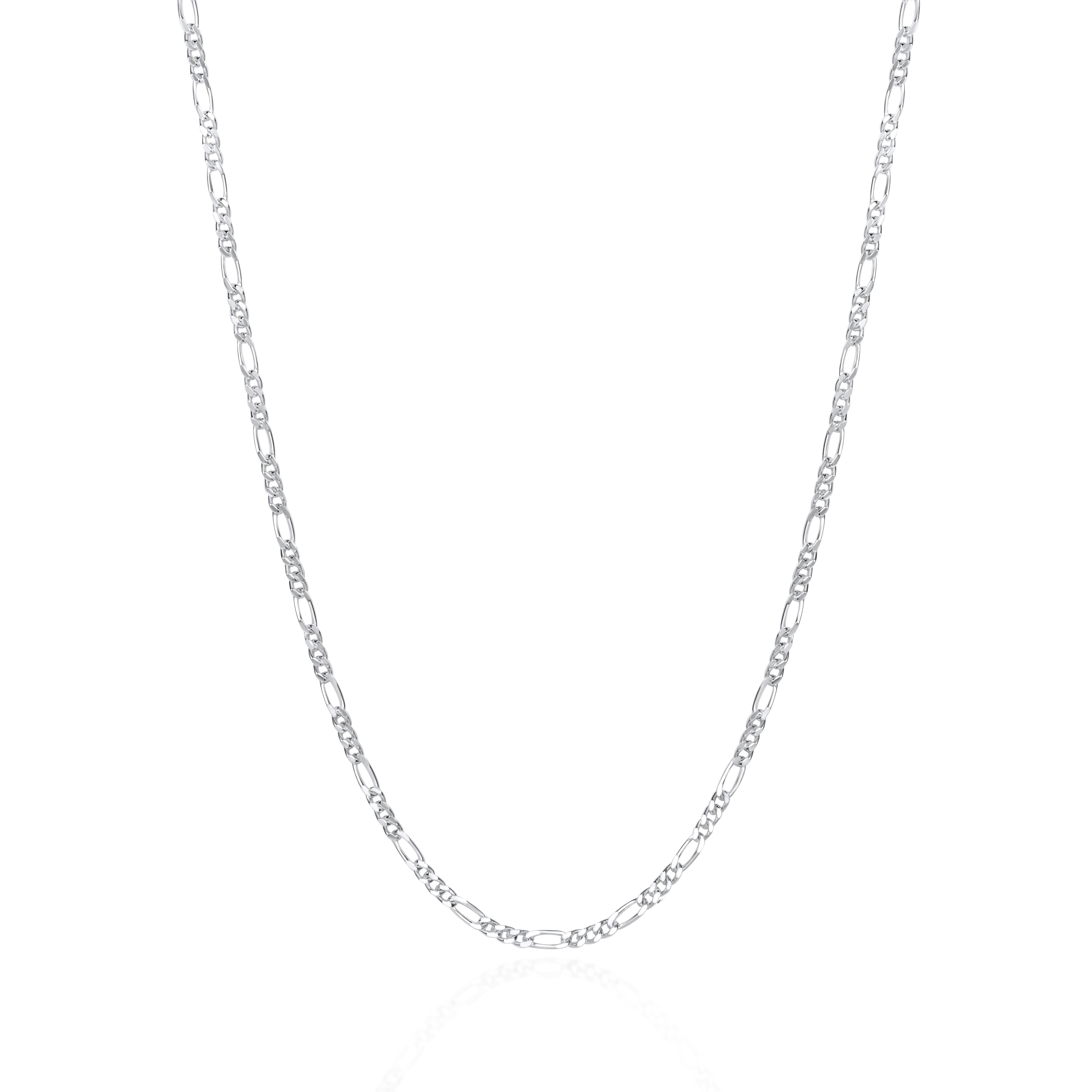 Sterling Silver Figaro Chain Necklace 16