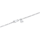 Sterling Silver Slim Figaro Chain Necklace