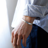 Men's Sterling Silver Cuff No.2 - 6mm Hammered