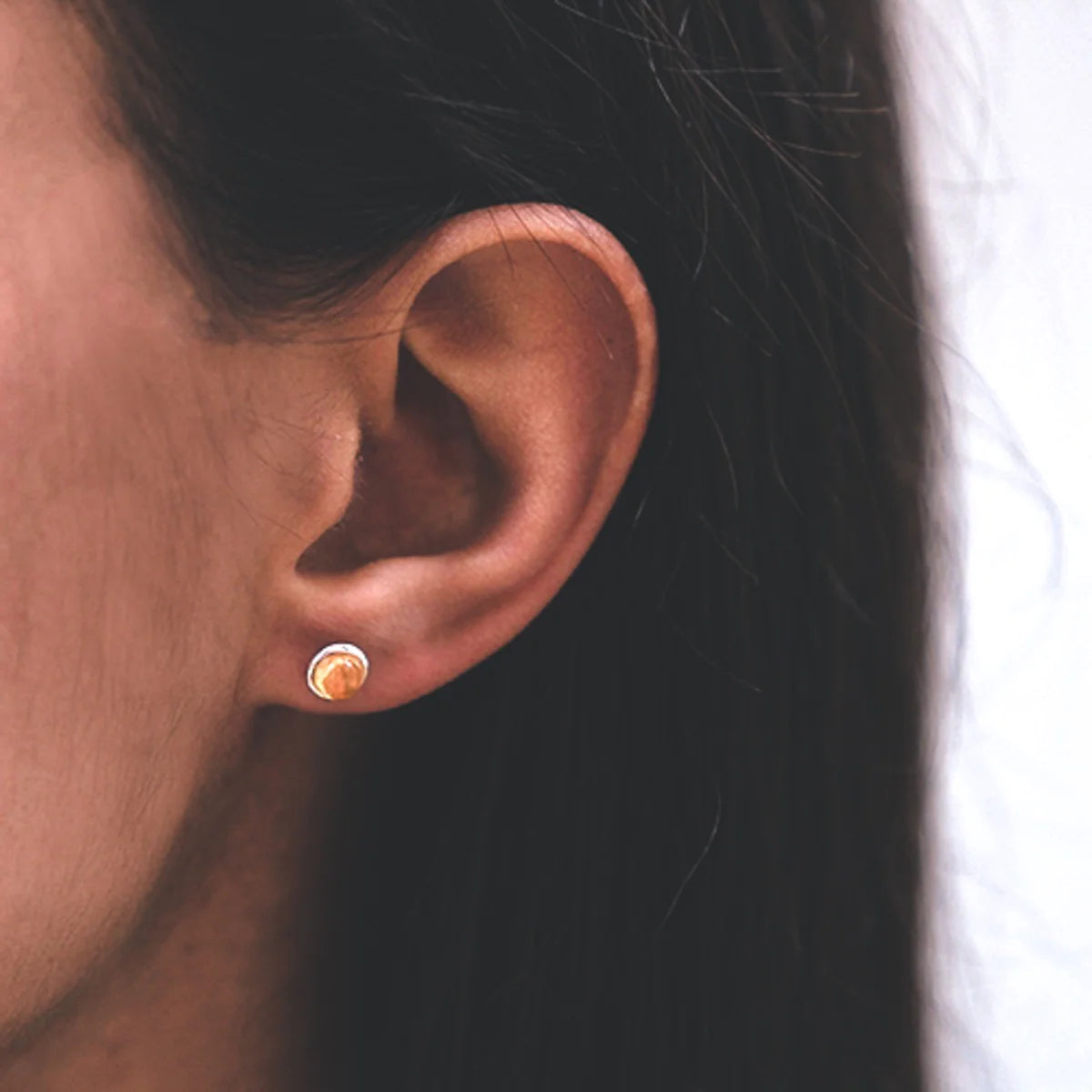 Sterling Silver Birthstone Stud Earrings