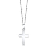 Silver Cross Necklace No.1 - 25mm