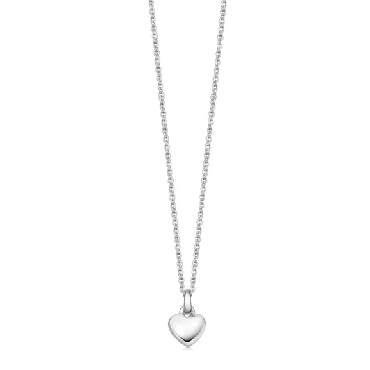 Childs Mini Silver Heart Necklace