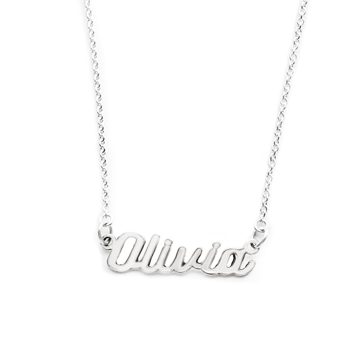 Personalised Sterling Silver Name Necklace Personalised Sterling Silver Name Necklace