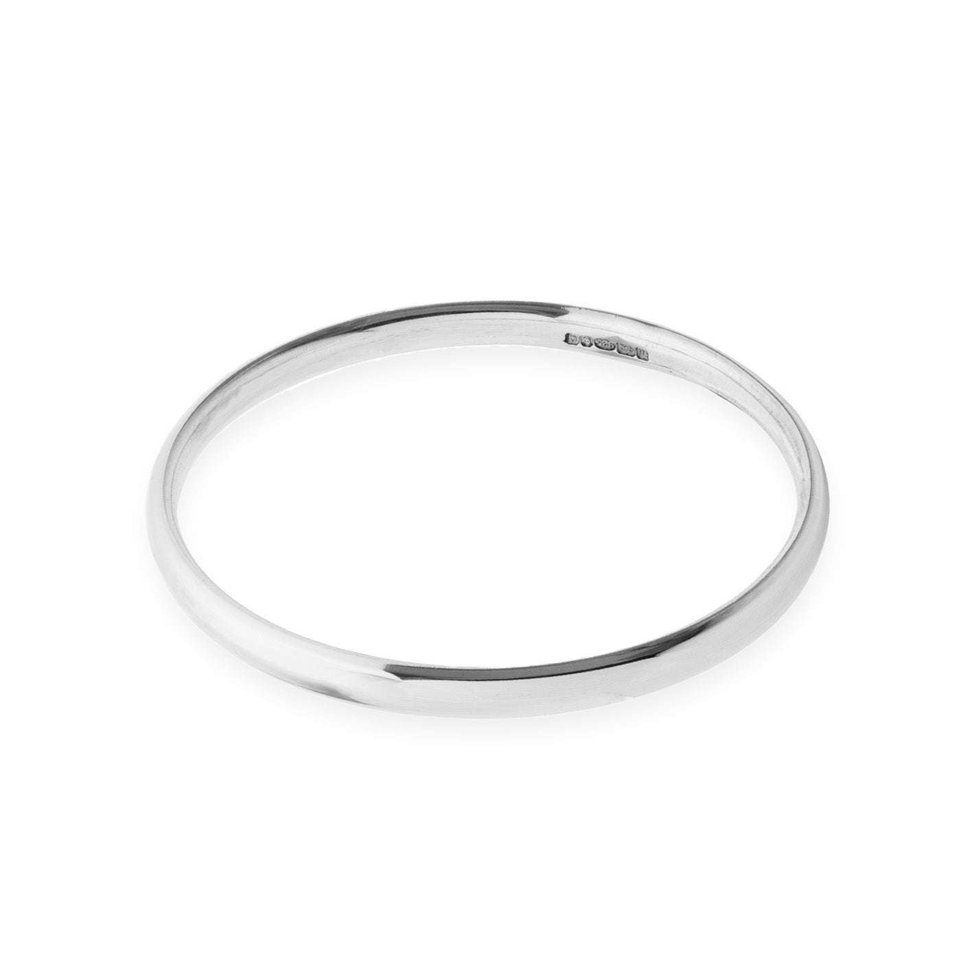 Sterling Silver Bangle for Babies Christening Gift Hersey