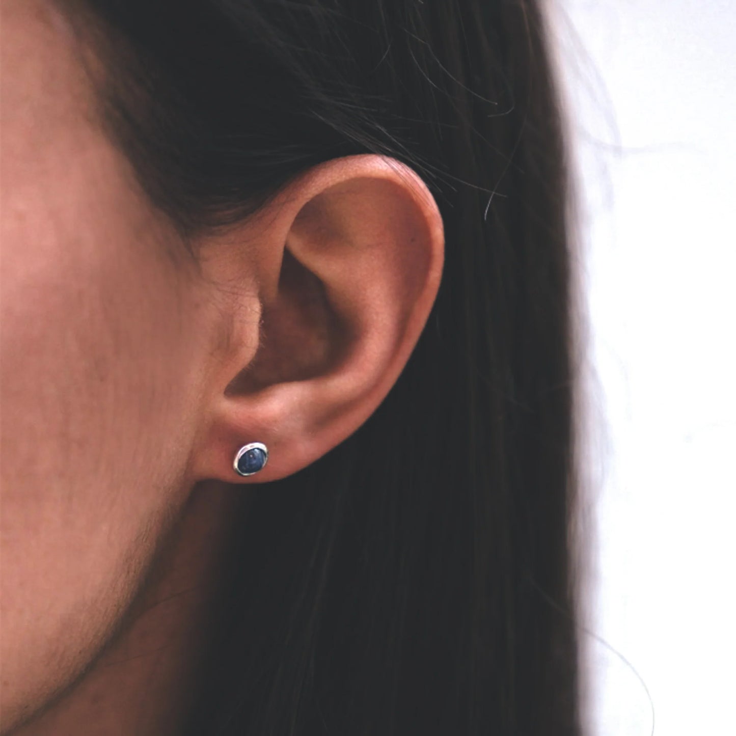 Sterling Silver Birthstone Stud Earrings