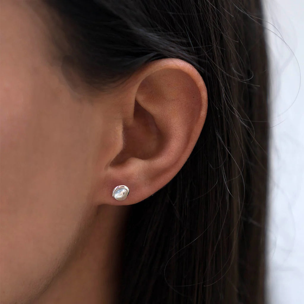 Sterling Silver Birthstone Stud Earrings