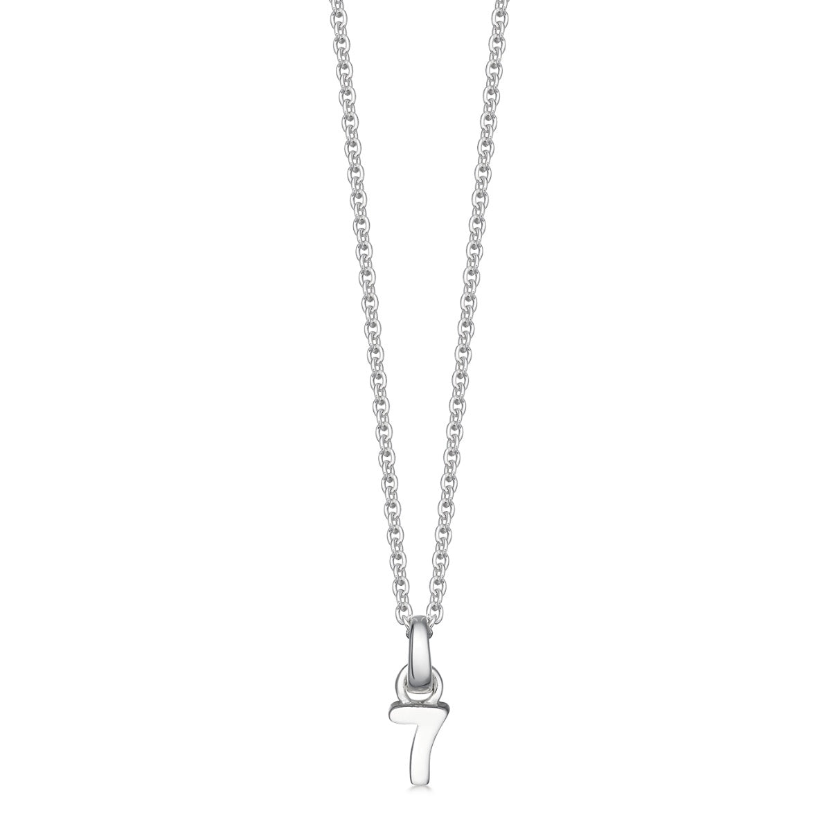 Silver Number 7 Pendant