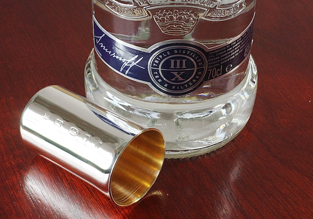 Sterling Silver Shot Cup - hersey-and-son