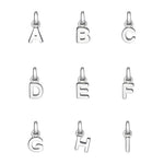 Sterling Silver Mini Letter Initial Necklace - hersey-and-son