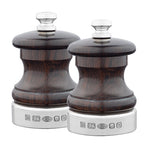 Silver & Blackwood Capstan 63mm Peppermill - hersey-and-son
