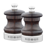 Silver & Blackwood Capstan 63mm Peppermill - hersey-and-son