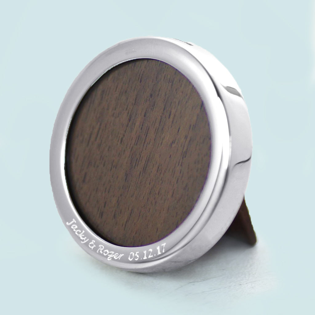 Round Silver Photo Frame