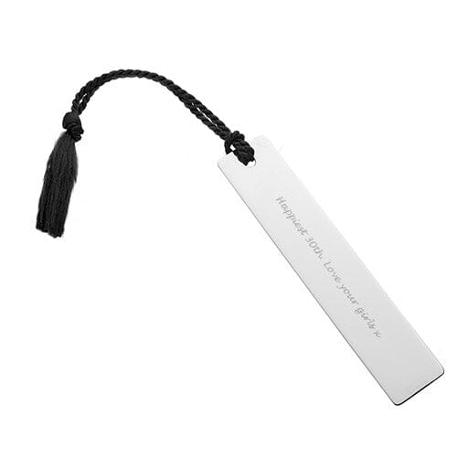 Engraved Silver Bookmark