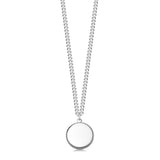 Sterling Silver Dog Tag - Round - hersey-and-son