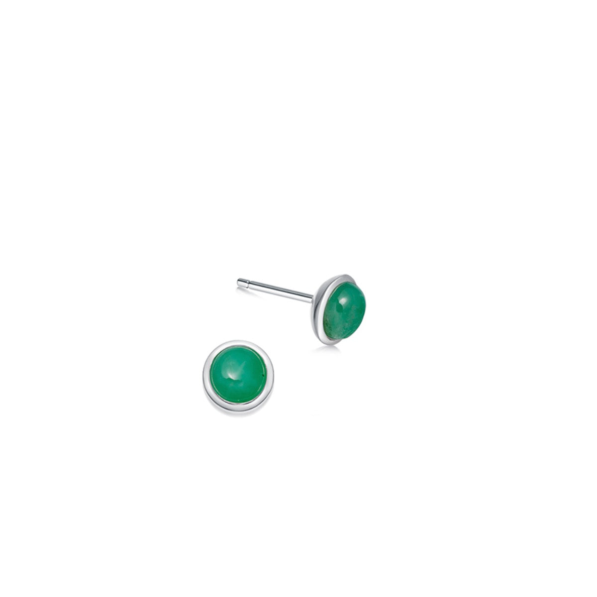Emerald birthstone earrings