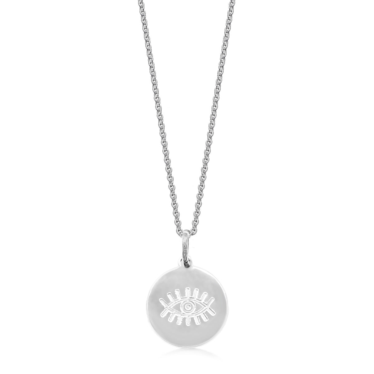 Silver Evil Eye Necklace