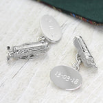 Silver Golf Bag Cufflinks - hersey-and-son