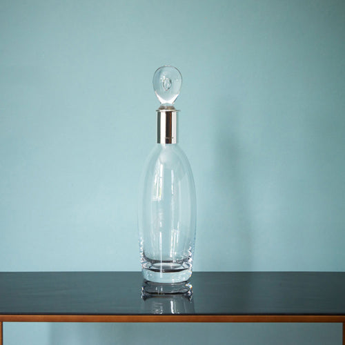 Silver Mounted Crystal Decanter No. 2 - hersey-and-son
