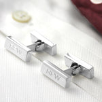 Silver Ingot Hinged Cufflinks - hersey-and-son