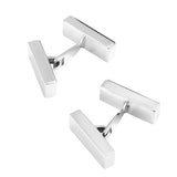 Silver Ingot Hinged Cufflinks - hersey-and-son