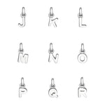 Sterling Silver Mini Letter Initial Necklace - hersey-and-son