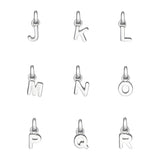 Sterling Silver Mini Letter Initial Necklace - hersey-and-son