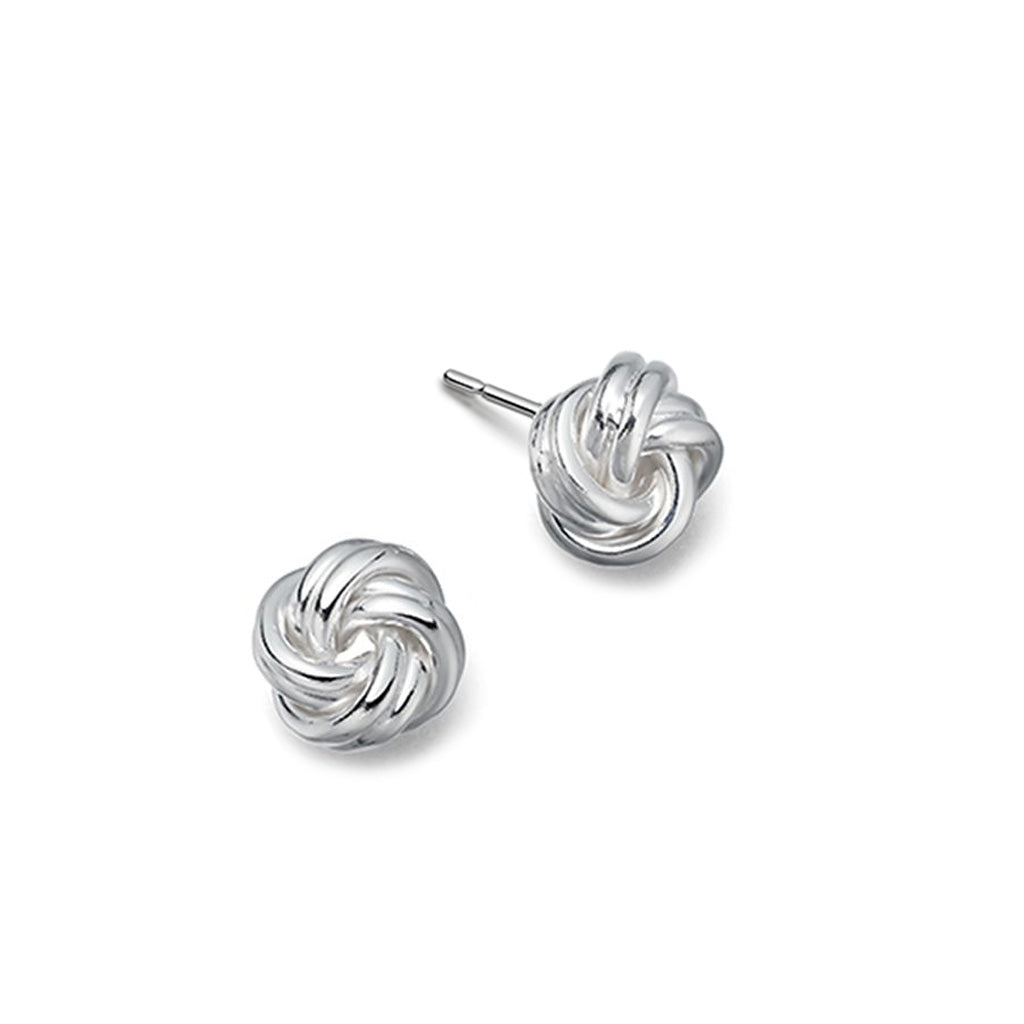 Silver Love Knot Earrings