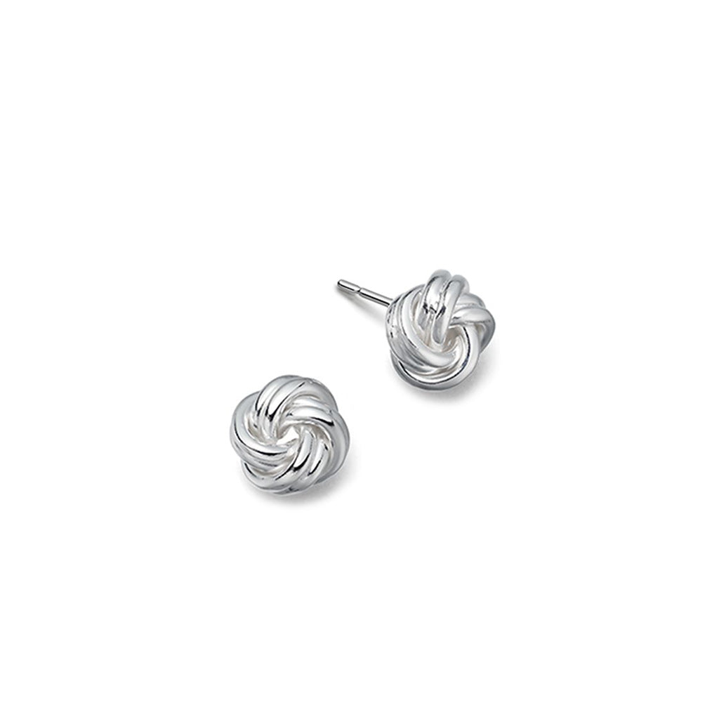 Silver Love Knot Earrings