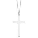 Large Sterling Silver Classic Cross Pendant - hersey-and-son
