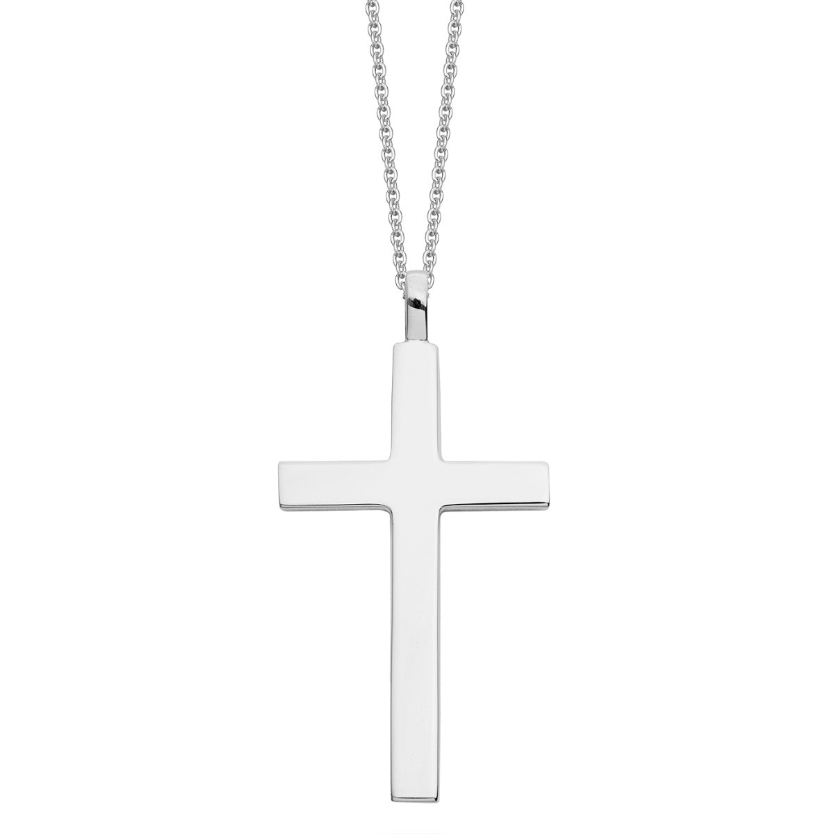 Vintage Simple Silver Cross Pendant Silvertone Three Cross Pendant