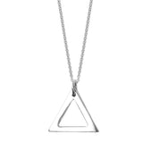 Large Sterling Silver Triangulum Necklace - hersey-and-son