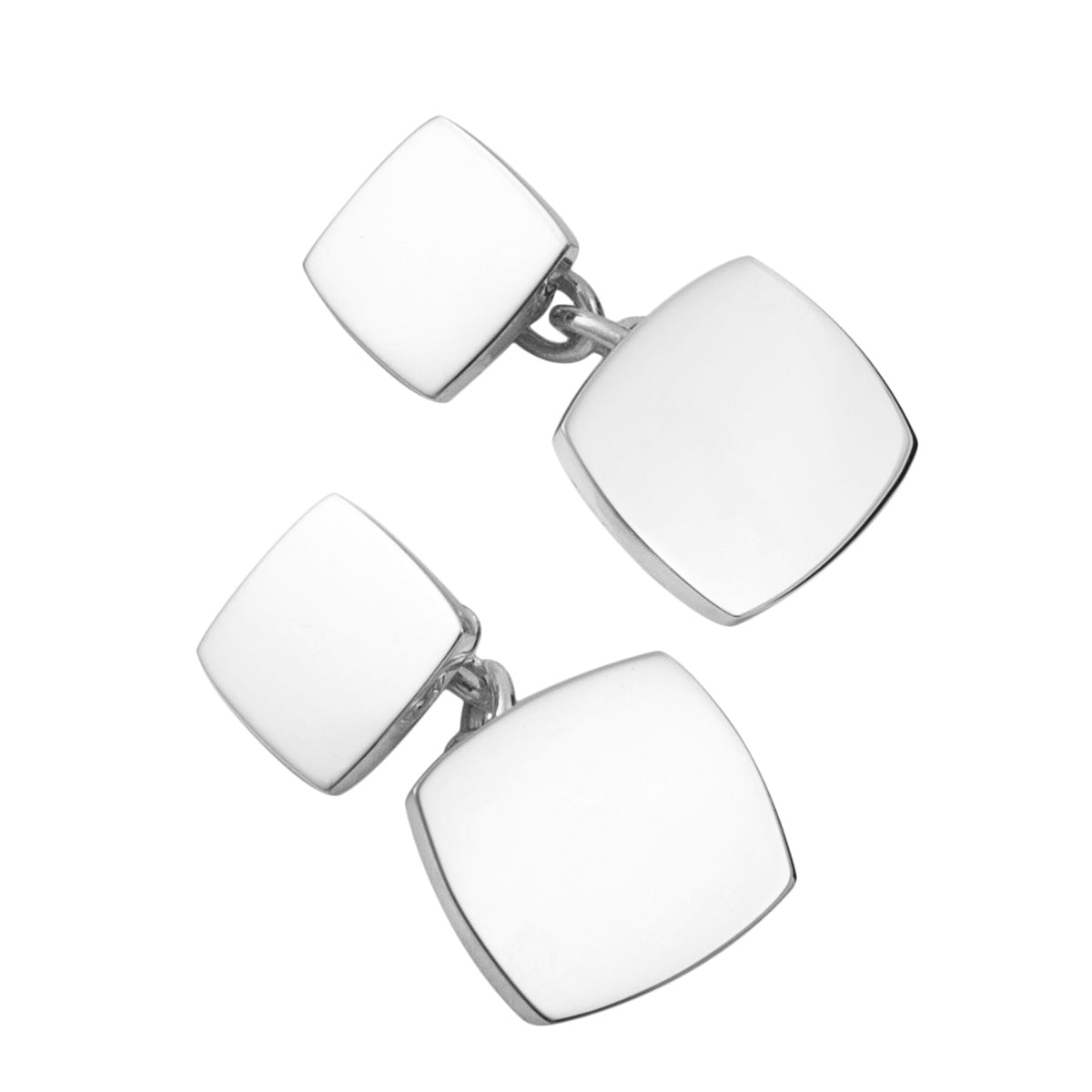 Silver Lozenge Cufflinks