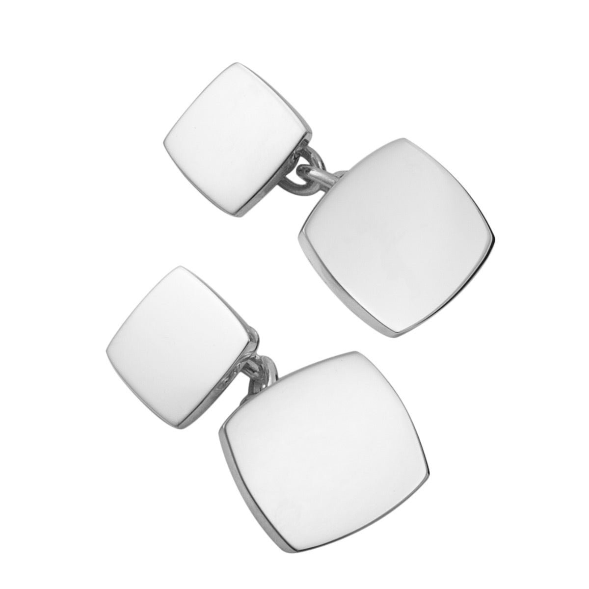 Silver Lozenge Cufflinks