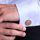 Sterling Silver Lucky Penny Cufflinks - hersey-and-son