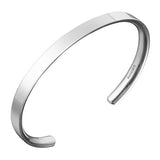 Mens Silver Bracelet Deluxe Slim - hersey-and-son