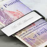 Personalised Silver Money Clip - hersey-and-son