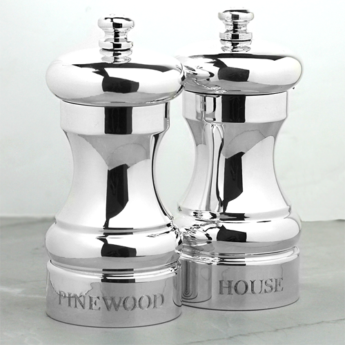 Silver Capstan 4-inch Peppermill - hersey-and-son