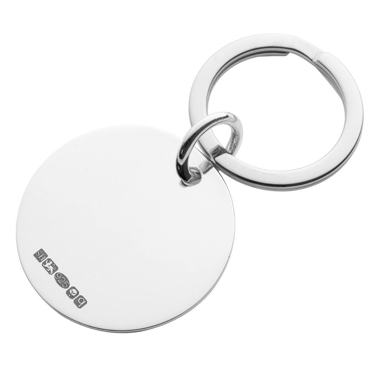 Silver Round Keyring
