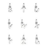 Sterling Silver Mini Letter Initial Necklace - hersey-and-son