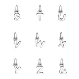 Sterling Silver Mini Letter Initial Necklace - hersey-and-son