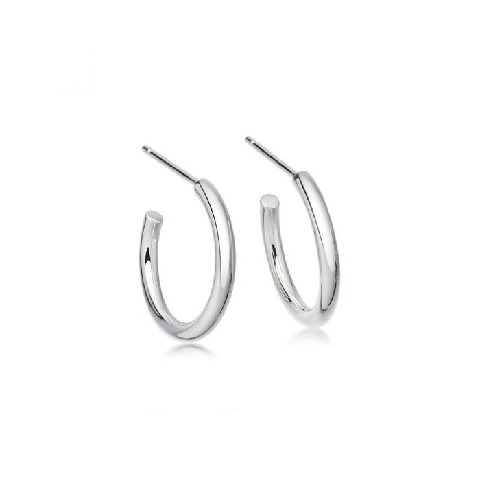 Sterling Silver Hoop Earrings - 20mm