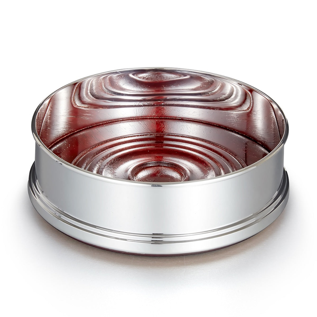 Silver plated wine coaster