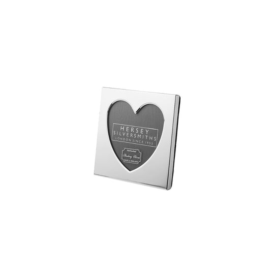 Sterling silver little heart photo frame