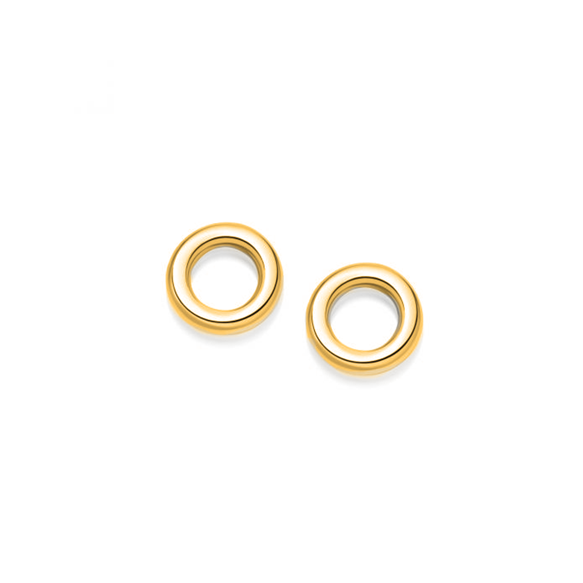 Gold Plated Front facing hoop earring