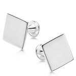 Square Secret Message Cufflinks - hersey-and-son